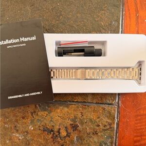 Silver Metal Apple Watch Band